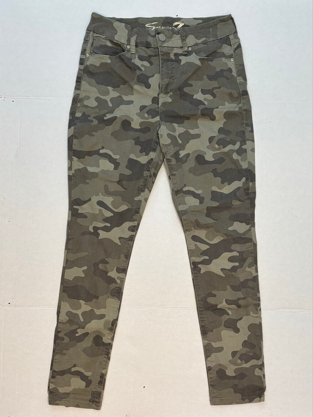 Vintage Camo Y2K Slim-Fit Jeans